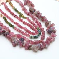 Tourmaline Beads, irregular, DIY & different size for choice, mixed colors, Sold By Strand