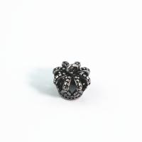 Acier inoxydable Spacer Perles, Acier inoxydable 304, couronne, DIY, 11x11.80mm, Vendu par PC