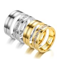 Edelstahl Ringe, 316 L Edelstahl, unisex & verschiedene Größen vorhanden & verschiedene Stile für Wahl, keine, 6mm, verkauft von PC