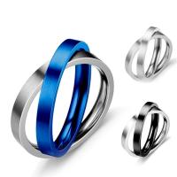 Couple Finger Rings 316L Stainless Steel Vacuum Ion Plating fashion jewelry & Unisex 3mm Sold By PC
