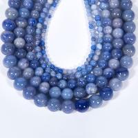Aventurin Perlen, Blauer Aventurin, poliert, DIY & verschiedene Größen vorhanden, verkauft per ca. 15.16 ZollInch Strang