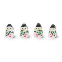 Polymer Clay Beads, Snowman, handmade, DIY, 10mm, Sold By PC