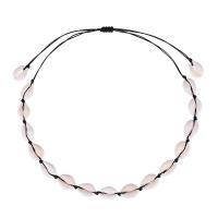 Shell Necklaces with Polyester Cord handmade fashion jewelry & adjustable & for woman Length 12-28 Inch Sold By PC