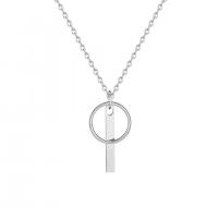 925 Sterling Silver Necklaces, platinum plated, fashion jewelry & for man, original color, 600mm, Sold By PC