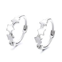 925 Sterling Silver Hoop Earrings, plated, fashion jewelry & for woman, more colors for choice, 12.60x12mm, Sold By Pair