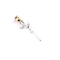 Zinc Alloy Brooches Rose plated Korean style & Unisex nickel lead & cadmium free Sold By PC
