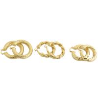 Brass Hoop Earring, 18K gold plated, different styles for choice & for woman, Sold By Pair