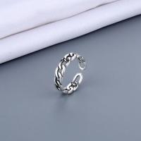 Brass Finger Ring antique silver color plated Adjustable & for woman Approx 1mm Sold By Lot