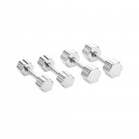 925 Sterling Silver Stud Earrings, plated, for woman, more colors for choice, Sold By Pair