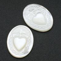 Shell Cabochons, White Shell, Natural & fashion jewelry & DIY, white, 15x19.50x2.50mm, 10PCs/Lot, Sold By Lot