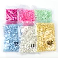 3D Nail Art Decoration, Crystal, different packing style for choice & DIY, more colors for choice, 5mm, Sold By Bag