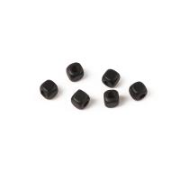 Copper Coated Plastic Beads, DIY, black, 3mm, Sold By PC