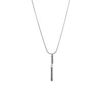 Titanium Steel Necklace, with 5cm extender chain, polished, fashion jewelry & Unisex & adjustable, original color, Length:45 cm, Sold By PC