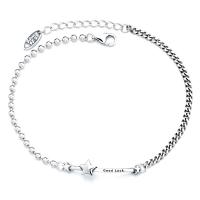 Sterling Silver Náramky, 925 Sterling Silver, lesklý, módní šperky & pro ženy, Původní barva, 190mm, Prodáno By PC