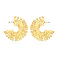 Zinc Alloy Stud Earring Geometrical Pattern gold color plated fashion jewelry & for woman nickel lead & cadmium free Sold By Pair