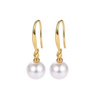 South Sea Shell Earring, Brass, with Shell Pearl, plated, different styles for choice & for woman, more colors for choice, 3Pairs/Lot, Sold By Lot