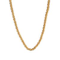 Brass Chain Necklace with 1.96 inch extender chain plated for woman Length Approx 14.17 Inch Sold By Lot