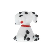 Лэмпворк Бусины, Собака, DIY, белый, 17.50x21x17mm, отверстие:Приблизительно 1mm, продается PC