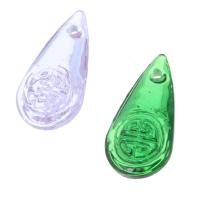 Lampwork Beads, Teardrop, Unisex, more colors for choice, 11.50x23x5.50mm, Hole:Approx 1.5mm, Sold By PC