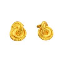 Brass Stud Earring, 18K gold plated, for woman, nickel, lead & cadmium free, 16x20.10mm, Sold By Pair