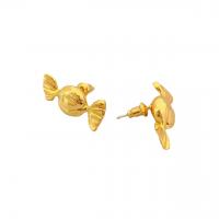 Brass Stud Earring, Candy, plated, for woman, more colors for choice, nickel, lead & cadmium free, 22.30x12mm, Sold By Pair