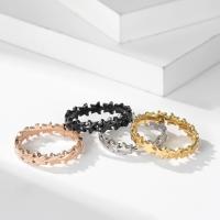 Rustfrit stål fingre Ringe, 304 rustfrit stål, Stjerne, poleret, mode smykker & forskellig størrelse for valg & for kvinde, flere farver til valg, 3.50mm, Solgt af PC