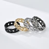 Rustfrit stål fingre Ringe, 304 rustfrit stål, poleret, mode smykker & forskellig størrelse for valg & for mennesket, flere farver til valg, 7mm, Solgt af PC