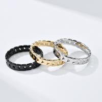 Rustfrit stål fingre Ringe, 304 rustfrit stål, poleret, mode smykker & forskellig størrelse for valg & for kvinde, flere farver til valg, 4mm, Solgt af PC