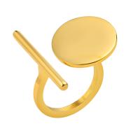 304 Stainless Steel Manžeta prst prsten, různé velikosti pro výběr & různé styly pro výběr & pro ženy, zlatý, Prodáno By PC