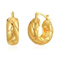 Messing Leverback Ohrring, 18K vergoldet, Modeschmuck & für Frau, goldfarben, frei von Nickel, Blei & Kadmium, 10x25mm, verkauft von Paar