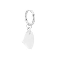 Titanium Steel  Earring with Crystal irregular polished fashion jewelry & Unisex clear Sold By PC
