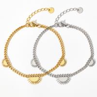 Titanium stål armbånd, mode smykker & for kvinde, flere farver til valg, 205mm, Solgt af PC
