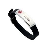 Bracelets en silicone, styles différents pour le choix & pour homme, noire, 215mm, Vendu par PC