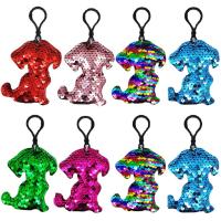 Bag Purse Charms Keyrings Keychains, PET, Dog, portable & Unisex, more colors for choice, 70x90mm, Sold By PC
