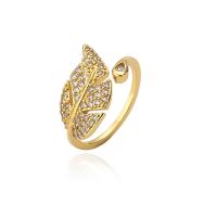 Cubic Zirconia Micro Pave Brass Ring, 18K gold plated, Adjustable & different styles for choice & micro pave cubic zirconia & for woman, multi-colored, 18mm, Sold By PC