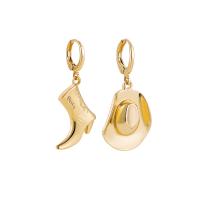 Zinc Alloy Drop Earrings gold color plated fashion jewelry & for woman nickel lead & cadmium free 39*20mm 33*18mm Sold By Pair