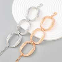 Bracelet en alliage de zinc, avec 5.4cm chaînes de rallonge, Placage, bijoux de mode & pour femme, plus de couleurs à choisir, Longueur:16.8 cm, Vendu par PC