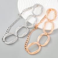 Bracelet en alliage de zinc, avec 7.9cm chaînes de rallonge, Placage de couleur d'or, bijoux de mode & pour femme, plus de couleurs à choisir, Longueur:31.8 cm, Vendu par PC