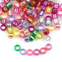 Műanyag gyöngyök, DIY, több színt a választás, 6x4.20mm, Kb 100PC-k/Bag, Által értékesített Bag