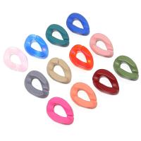 Акрил Ювелирные кольца, DIY & разнообразный & глазированный, Много цветов для выбора, 21x30mm, Приблизительно 30ПК/сумка, продается сумка