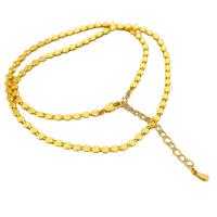 Messing Halskette, mit Verlängerungskettchen von 5.5cm, plattiert, für Frau, keine, frei von Nickel, Blei & Kadmium, Länge:ca. 41.5 cm, verkauft von PC