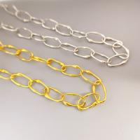 Messingkette Halskette, Messing, plattiert, für Frau, keine, frei von Nickel, Blei & Kadmium, Länge:ca. 44 cm, verkauft von PC