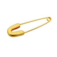 Fashion Brooch Jewelry Brass Safety Pin plated for woman nickel lead & cadmium free Sold By PC