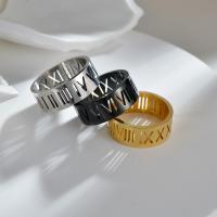 Partículas de aço anel, joias de moda & tamanho diferente para a escolha & para o homem, Mais cores pare escolha, 8x2mm, vendido por PC