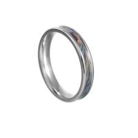 Couple Finger Rings Titanium Steel fashion jewelry & Unisex silver color Sold By PC