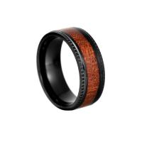 Titanium Steel Finger Ring fashion jewelry & for man black Sold By PC
