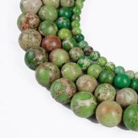 Impression Jaspis Perle, rund, poliert, DIY & verschiedene Größen vorhanden, verkauft per ca. 14 ZollInch Strang