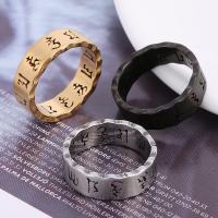 Titanium Čelik Finger Ring, modni nakit & bez spolne razlike & različite veličine za izbor, više boja za izbor, Prodano By PC