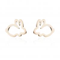 Stainless Steel Stud Earrings 304 Stainless Steel Rabbit fashion jewelry & for woman Sold By Pair