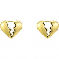 Messing Tropfen Ohrringe, Herz, plattiert, Modeschmuck & für Frau, keine, 25x21.50mm, verkauft von Paar